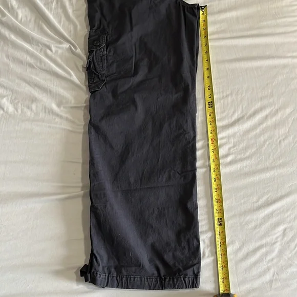 American Eagle Outfitters Black Wide-Leg Cargo Pants - Picture 7 of 9